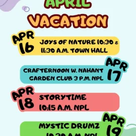 April Vacation Schedule!