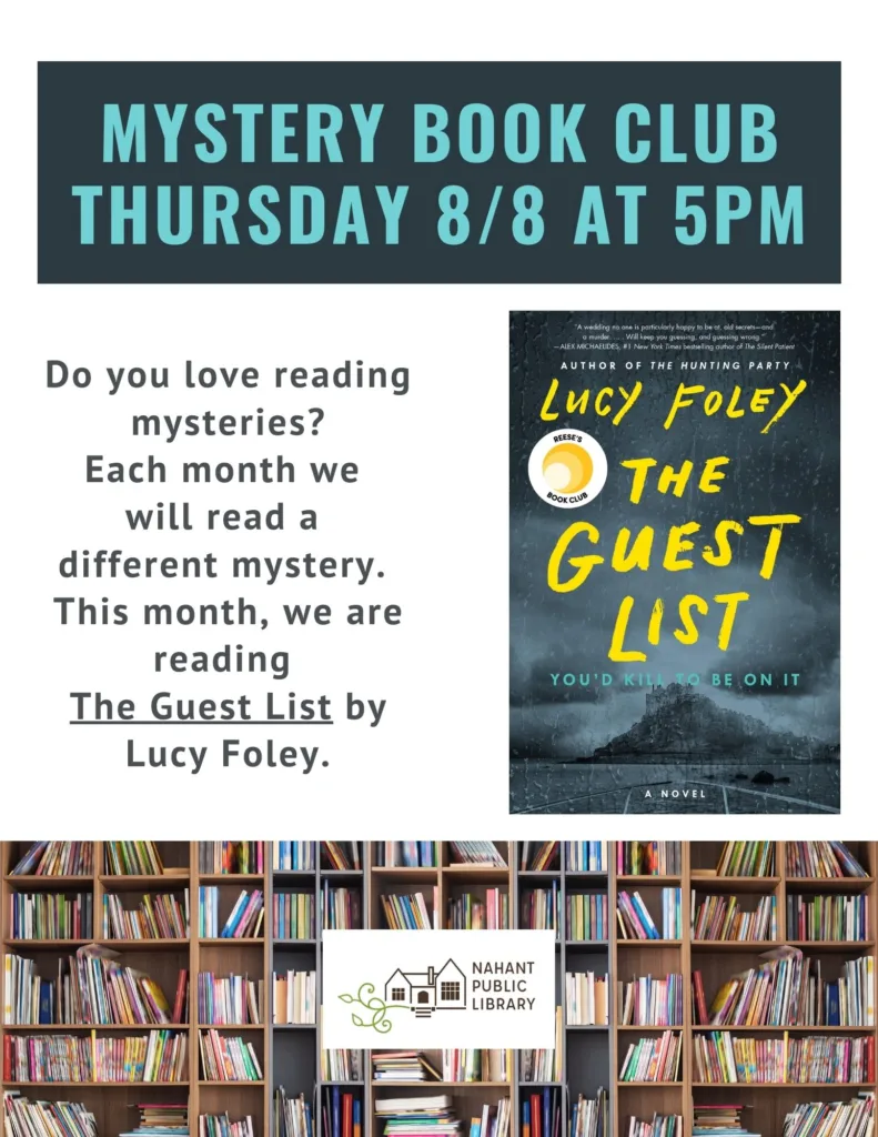 Mystery Book Club - Nahant Public Library